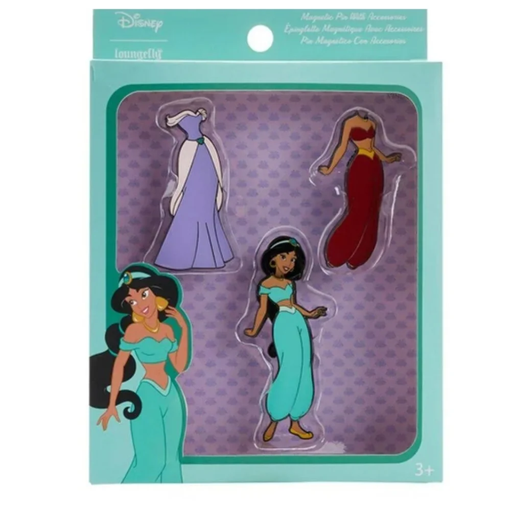Disney Loungefly Princess Jasmine Alladin Magnetic changeable Pin